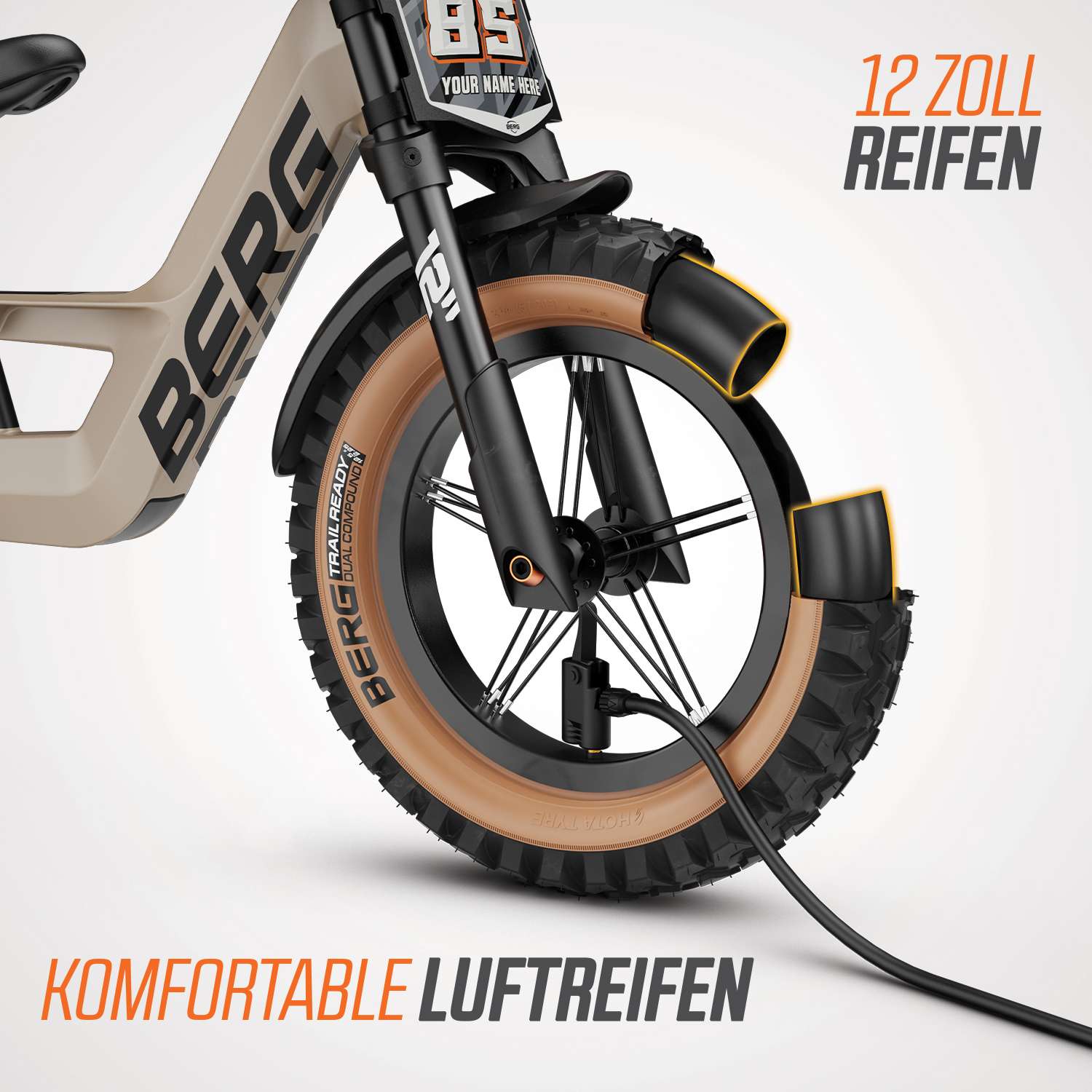 BERG Laufrad Biky Trail sand inkl. Handbremse BERG Laufrad Biky Trail sand inkl. Handbremse